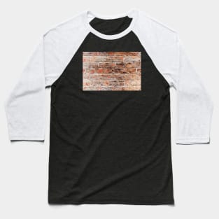 Rough Brick Orange & Purple Wall Baseball T-Shirt